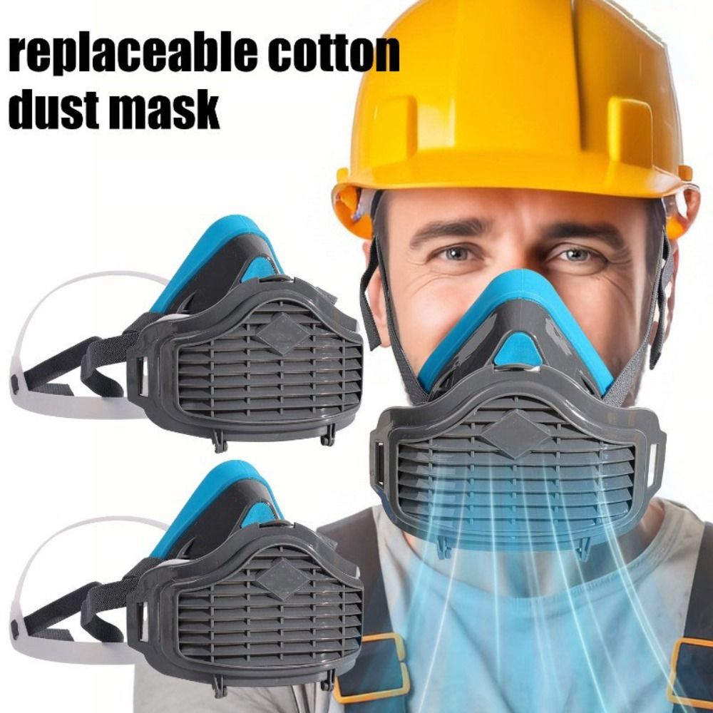 Silicone Dustproof Half Mask R - Respirator Half Face ulasan dan harga