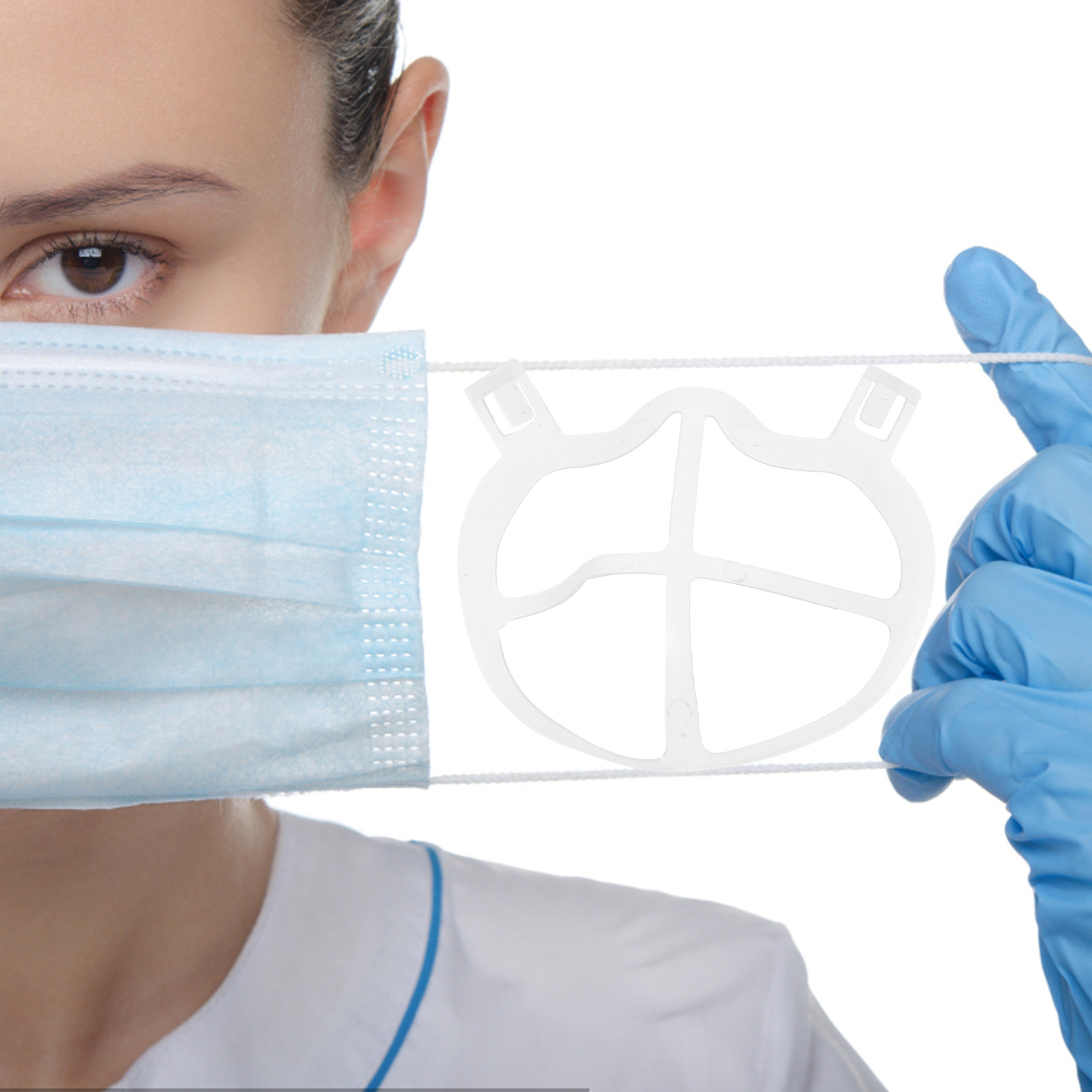 10Pcs Skin-Friendly Thin Silic - Silicone Mask Bracket ulasan dan harga